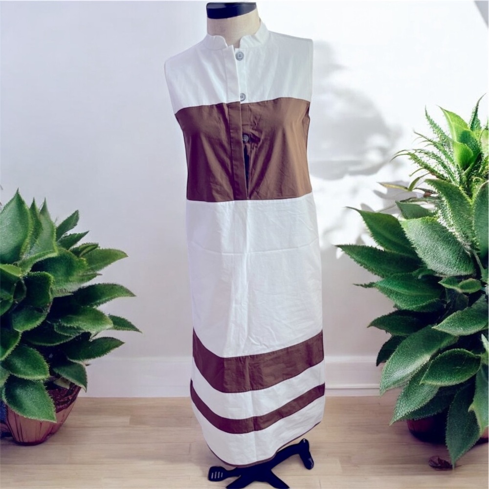 TRADEMARK SHIFT  MIDI DRESS - Picture 2 of 12